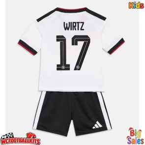 Germany Florian Wirtz #17 Replica Home Stadium Kit for Kids World Cup 2026 Short Sleeve (+ pants)